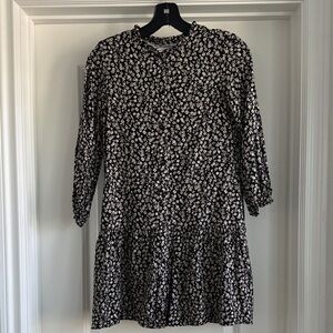 Zara girls ditsy floral drop waist dress